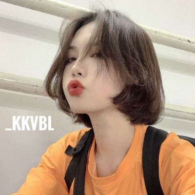 美女微信短发头像图片高清图片 短发美女图头像