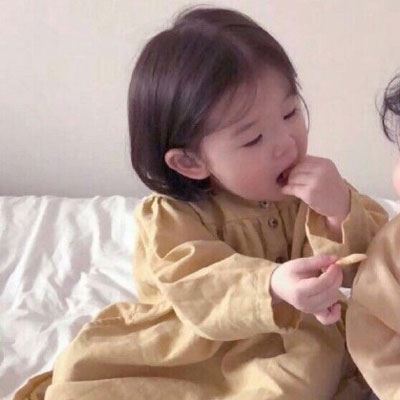 2022最新情侣头像一对个性小孩子真人 小孩头像情侣超萌的