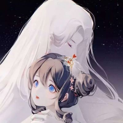 手绘情侣头像一男一女高清 情侣头像一男一女分开的两张 手绘