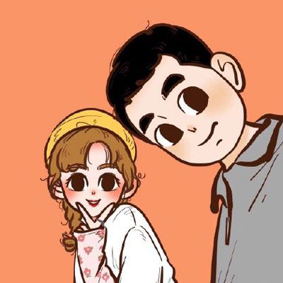 卡通情侣头像一左一右Q版 q版头像情侣一左一右一系列
