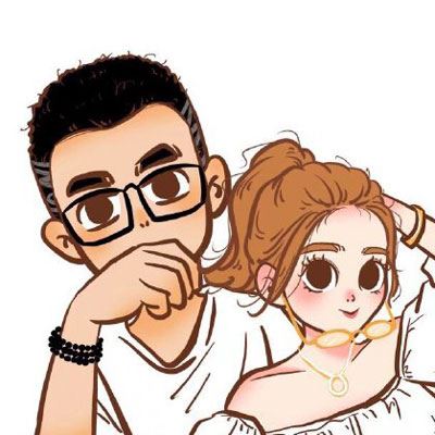 卡通情侣头像一左一右Q版 q版头像情侣一左一右一系列