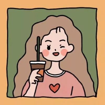 原创手绘简约情侣头像 手绘情侣头像简单清新