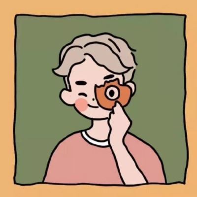 原创手绘简约情侣头像 手绘情侣头像简单清新