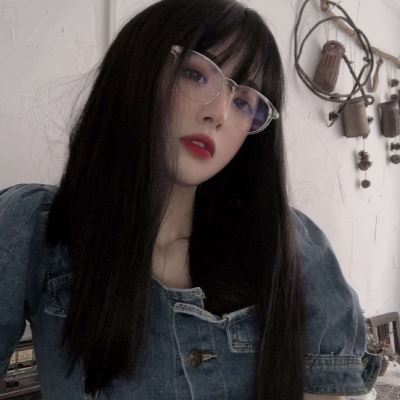 高清蓝色系女生头像 超级好看的蓝色系女生头像