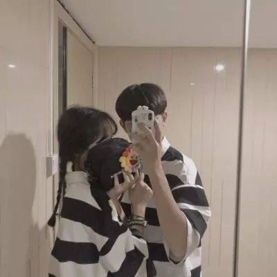 超级好看的情头真人 一人一半 