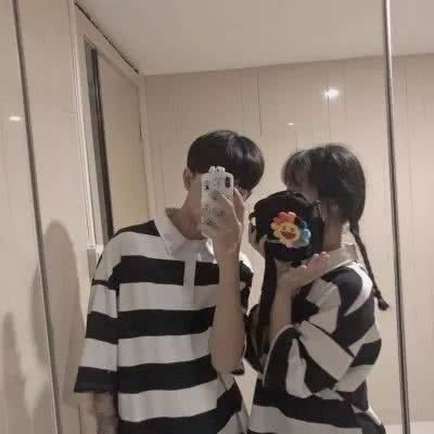 超级好看的情头真人 一人一半 