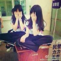 初中女生照片头像挡脸 初中女qq头像照片