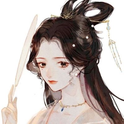 微信头像图片 手绘 古风 复古风手绘头像女