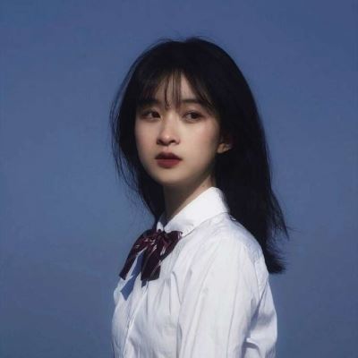 唯美蓝色系女生头像 个性 好看的头像图片小清新 女生 淡蓝色