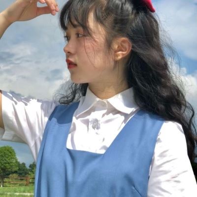唯美蓝色系女生头像 个性 好看的头像图片小清新 女生 淡蓝色