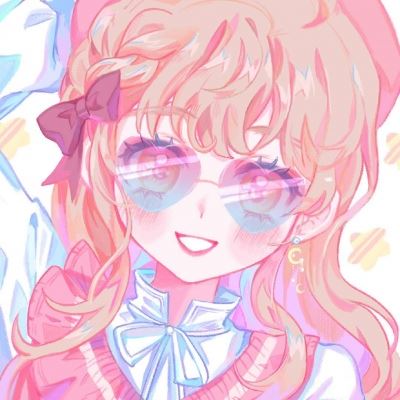 粉色系女生动漫头像 粉色系个性美女心头像 动漫