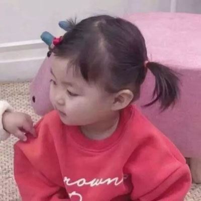 小孩情侣头像超萌一对 左一右 个性真人 情侣头像卡通呆萌一对 左一右