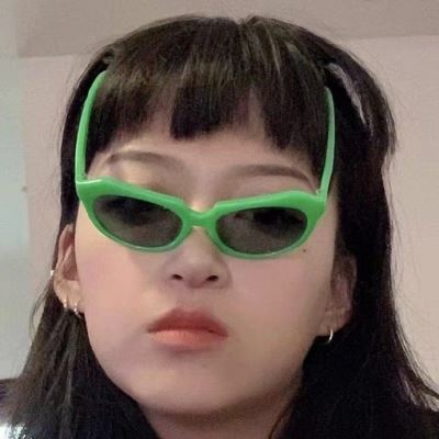 戴墨镜沙雕女头像 网红头像沙雕眼镜