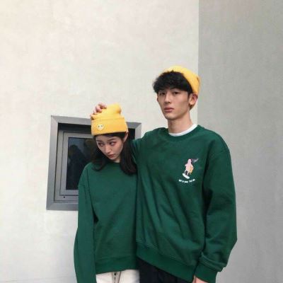 情侣头像学生穿校服动漫 学生情侣头像 校服卡通图片