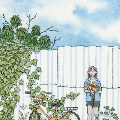 漫画孤独头像女生 悲伤 黑白漫画头像女生孤独伤感