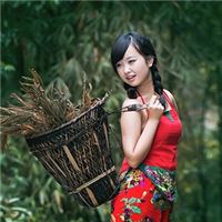 花棉袄村姑图片头像 村姑图片头像卡通