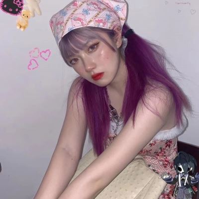彩色头发女生头像霸气 彩色头发女生头像动漫