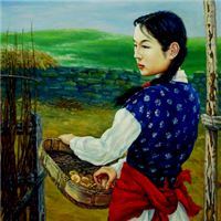 花棉袄村姑图片头像 村姑图片头像卡通