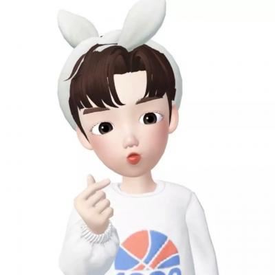 情头个性一人一张简约卡通 简约卡通情头一男一女
