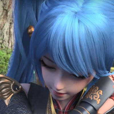 蓝色头发的动漫女生头像 动漫女孩头像个性蓝色长发