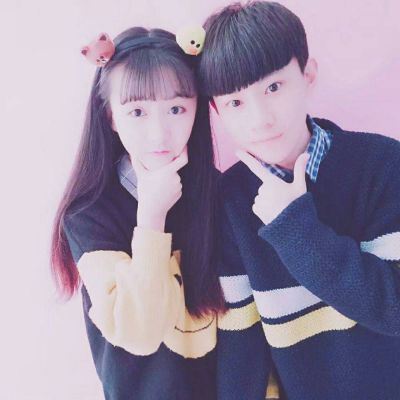 情侣头像情侣装一人一半 情头 情侣 一对