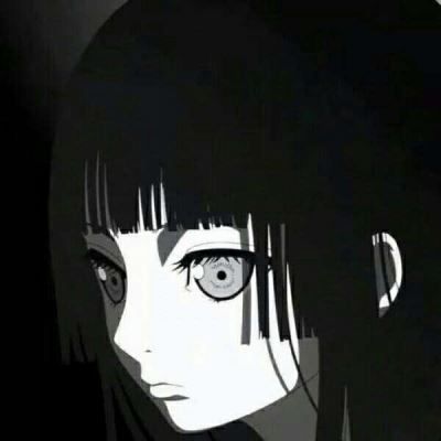 丧系女生头像动漫 黑白 日系丧头像动漫黑白女