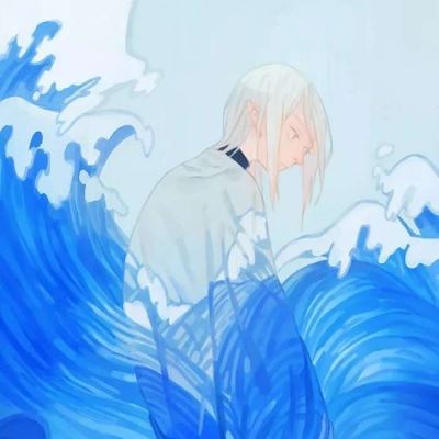 动漫女生头像唯美蓝色 浅蓝色系动漫女生头像