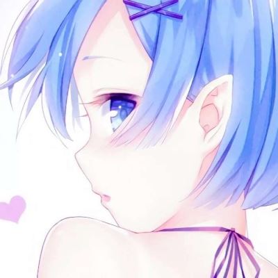 动漫女生头像唯美蓝色 浅蓝色系动漫女生头像