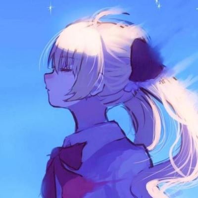 蓝色系动漫女头个性 蓝色系列女头 动漫