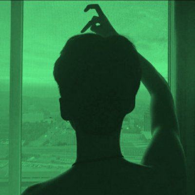 情侣头像一人一半 绿色情侣头像一对