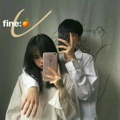 情侣头像 一男一女情头非主流 拿手机的头像女 情侣
