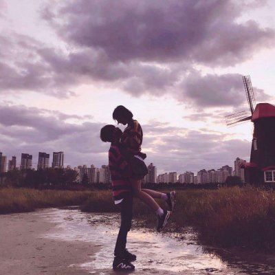 黑白高清情侣头像一男一女 黑白系情侣头像高清