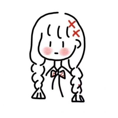 女生个性头像简笔画 个性女孩简笔画头像图片
