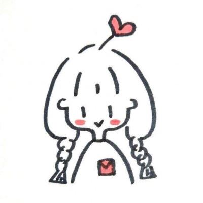女生个性头像简笔画 个性女孩简笔画头像图片