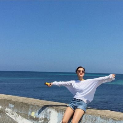 蓝色海边情侣头像 蓝色大海情侣头像