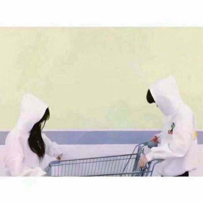 个性小孩情头一对个性 情侣头像个性呆萌一对孩子