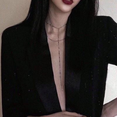 身体部位黑色系女头 优质黑色系部位女头像