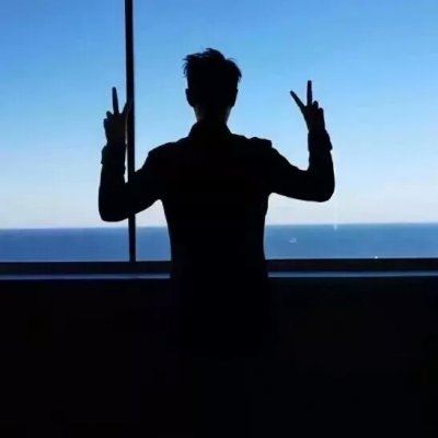 夕阳影子照片情侣头像 影子情侣头像一对两张较新颖的