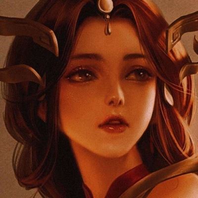 古风头像女红色滤镜 唯美红色滤镜古风女头图片