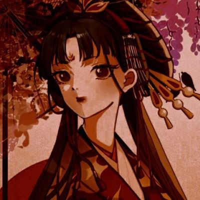 古风头像女红色滤镜 唯美红色滤镜古风女头图片