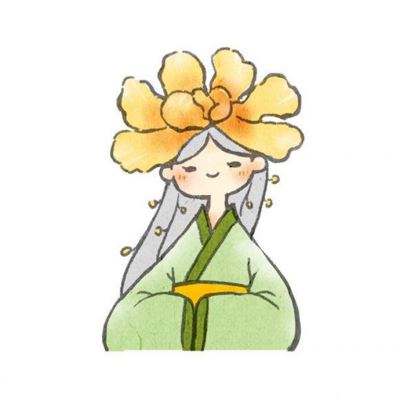 古风头像女有花 古风桃花女头像