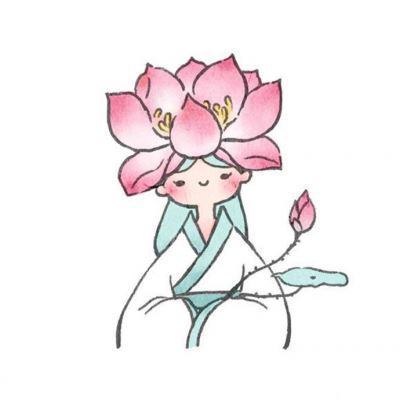 古风头像女有花 古风桃花女头像