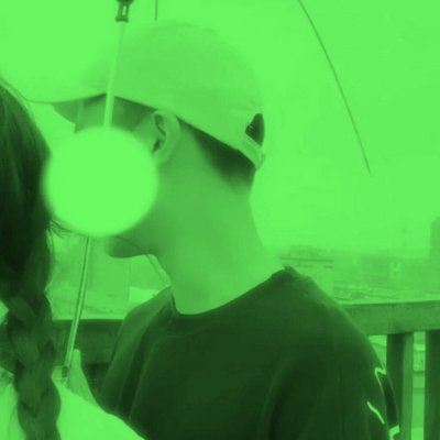 绿色系情头两个人 绿色系情头一男一女