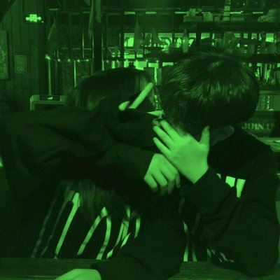 绿色系情头两个人 绿色系情头一男一女