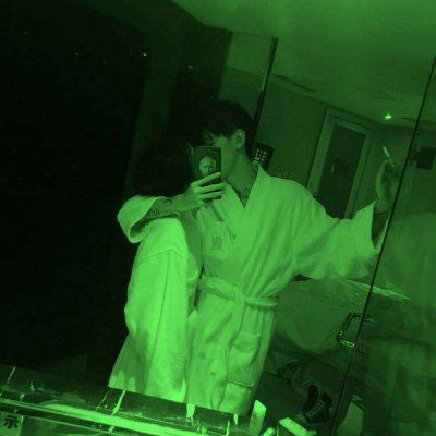 绿色系情头两个人 绿色系情头一男一女