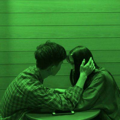 绿色系情头两个人 绿色系情头一男一女