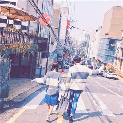 微信情侣头像浪漫清新个性一点的 情头 情侣 清新