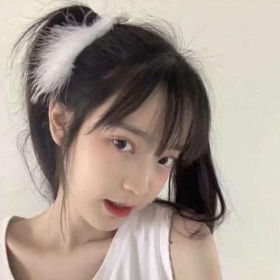 真人个性头像女生萌萌哒 真人个性头像女生双马尾