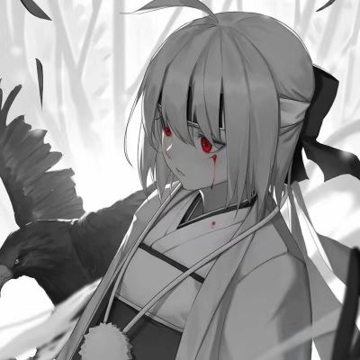 黑白漫画个性女孩子头像 个性黑白动漫女头像