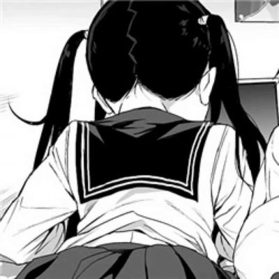 黑白漫画个性女孩子头像 个性黑白动漫女头像